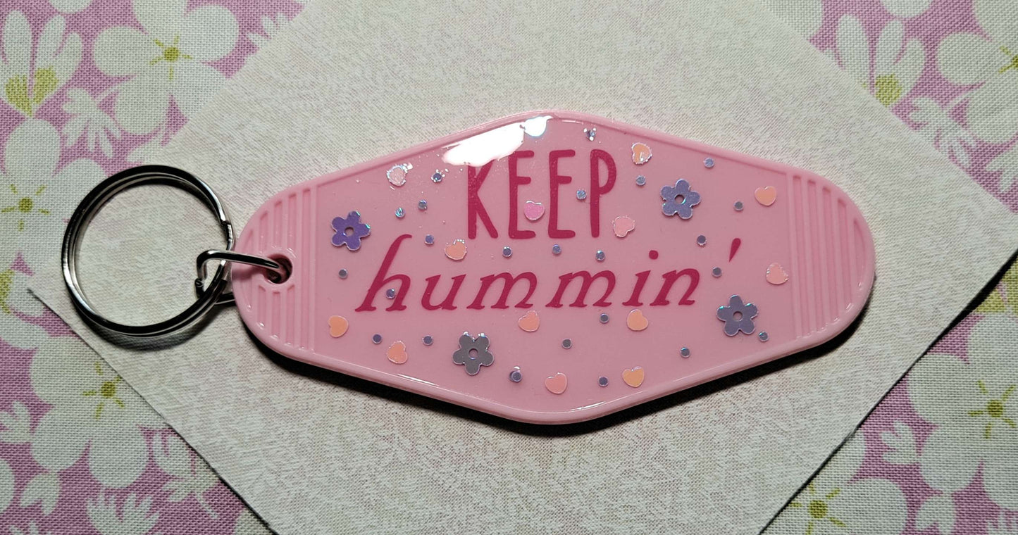 Hummingbird Motel Keychain